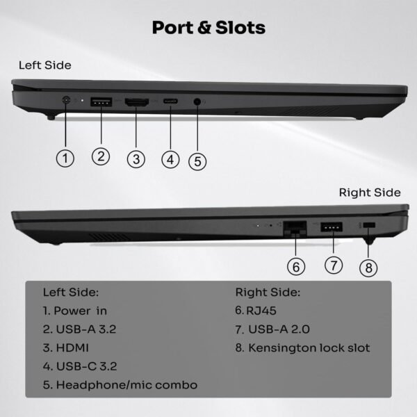 Lenovo V-Series V15 Business Laptop, 15.6" FHD Display