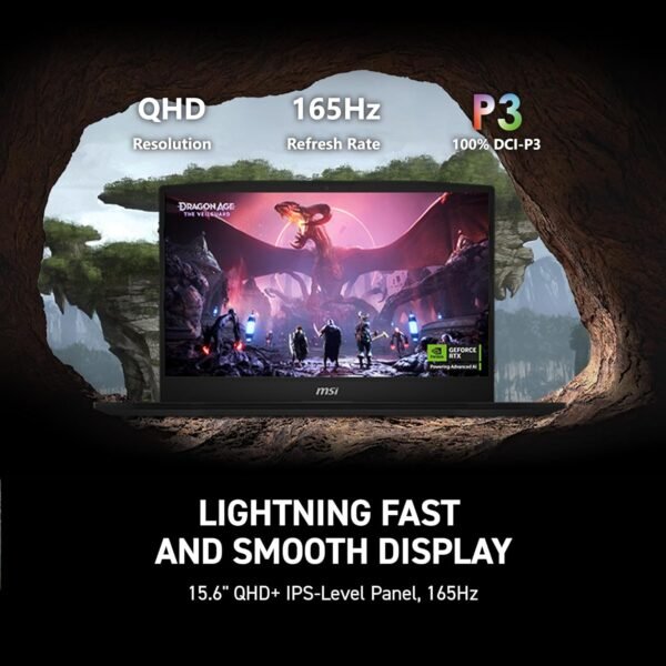 MSI Katana 15 HX 15.6” 165Hz QHD+ Gaming Laptop